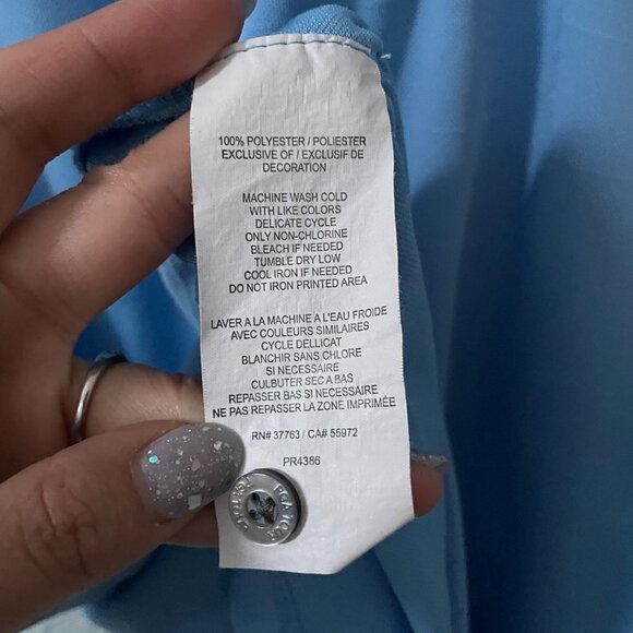 PGA Tour Light Blue Polo Shirt Men's Size Large XL Preppy Classic Moisture Wick - Picture 5 of 8